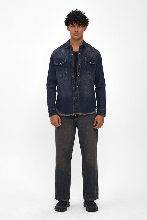 Dark Indigo Denim Shirt