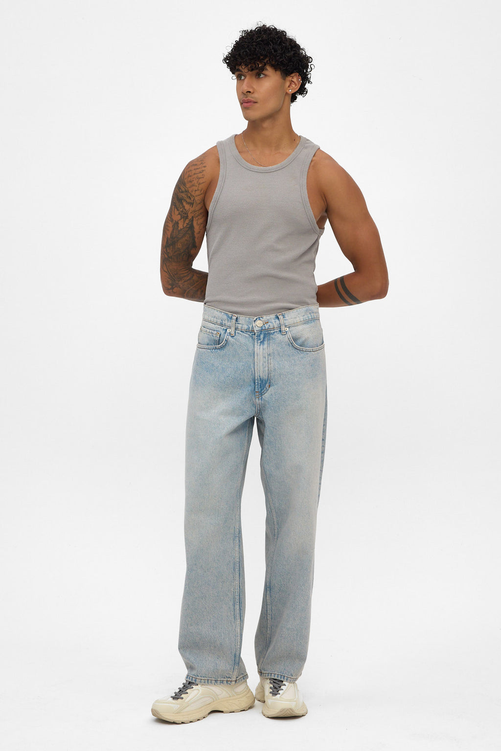 Light Blue Loose Fit Jeans