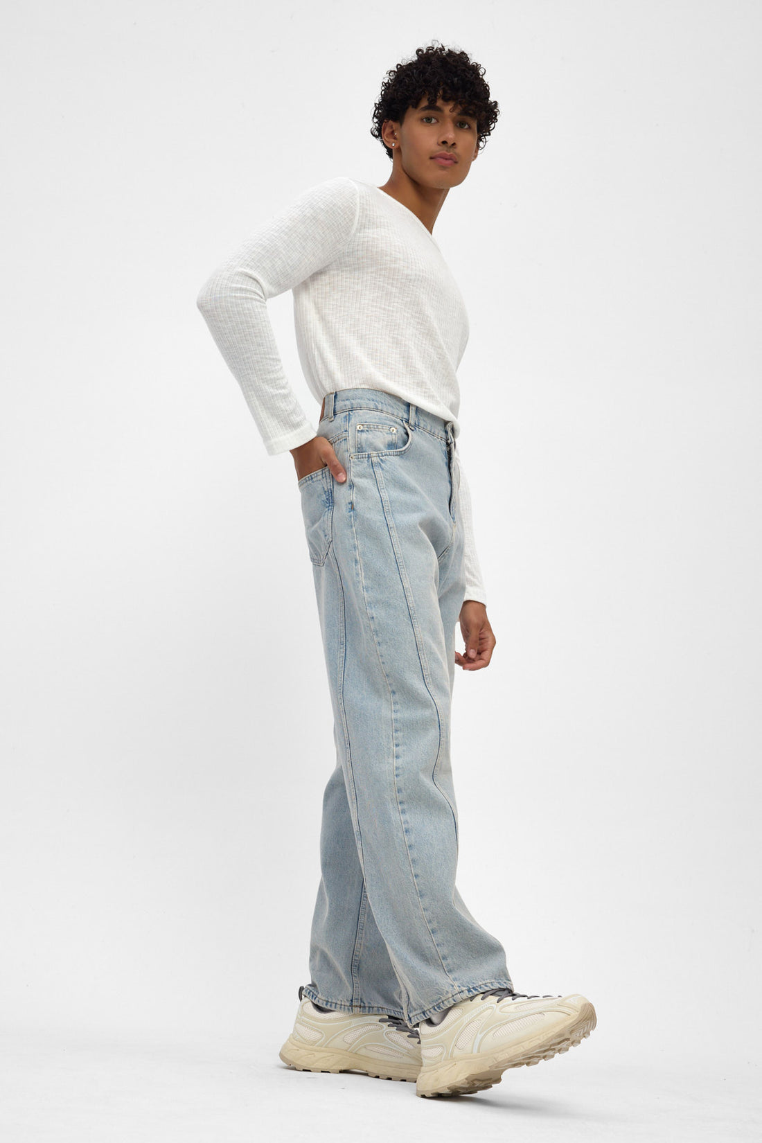 Light Blue Baggy Fit Jeans