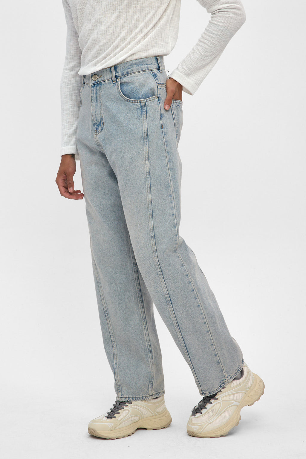 Light Blue Baggy Fit Jeans