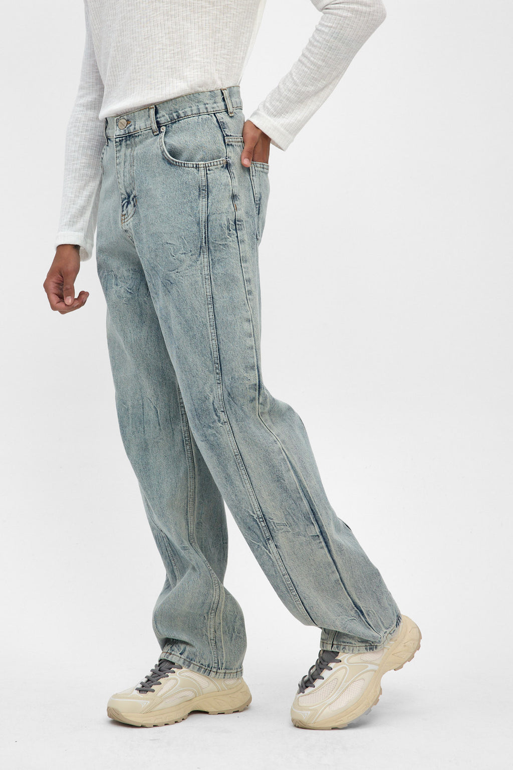 Light Blue Baggy Fit Jeans