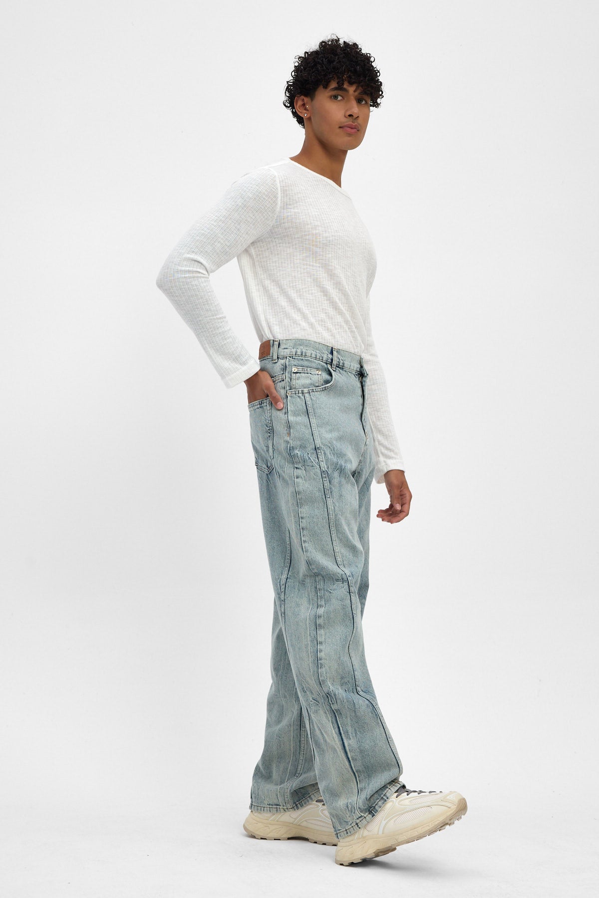 Light Blue Baggy Fit Jeans