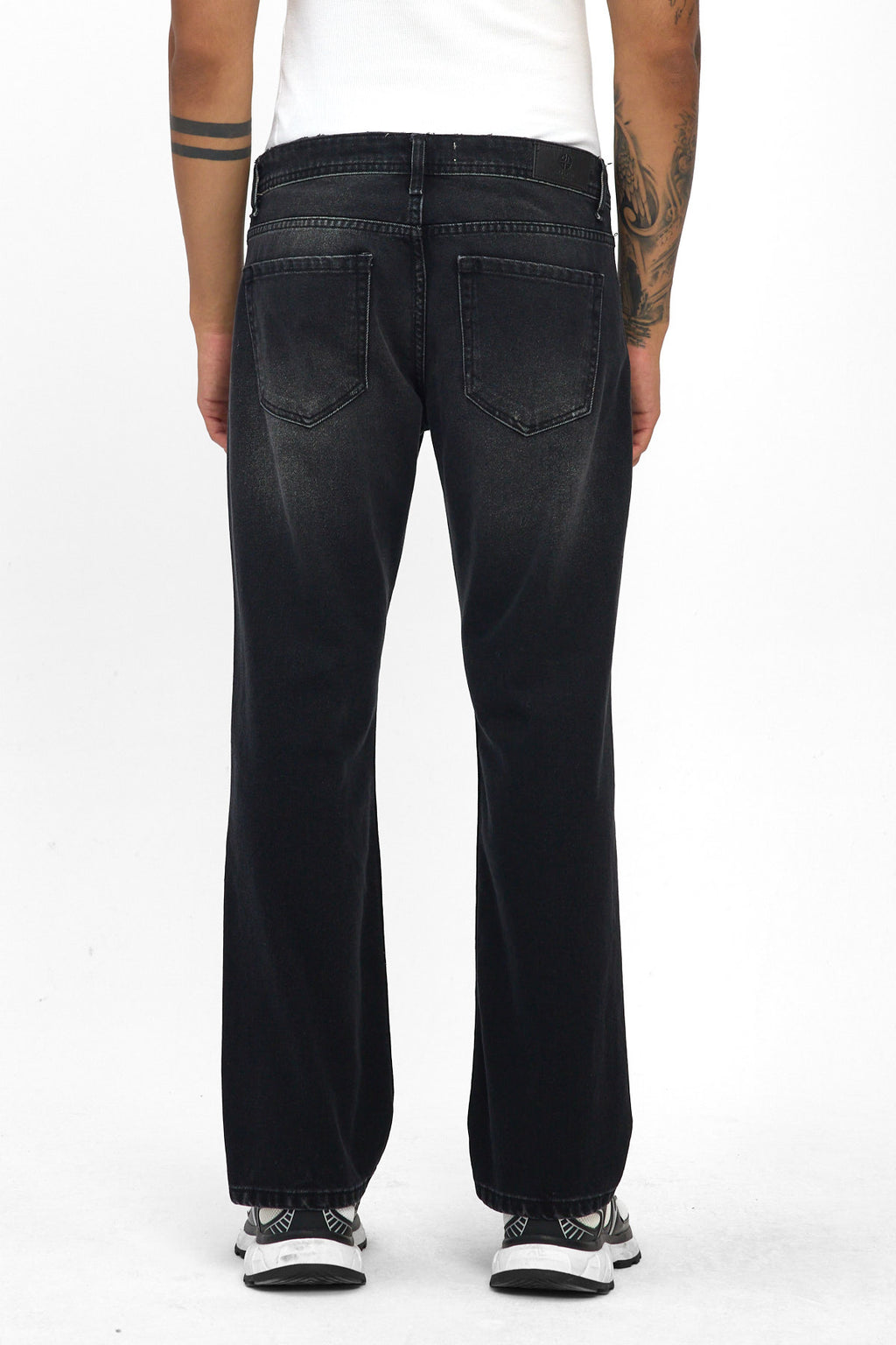 Washed Black Regular Jeans