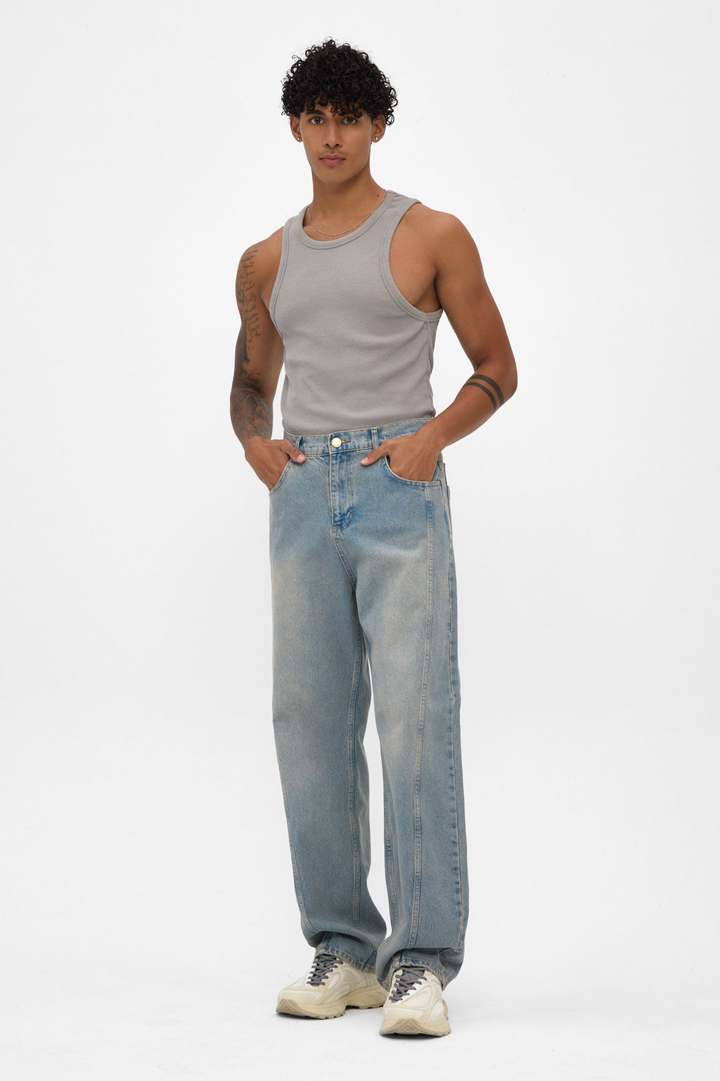 Light Blue Baggy Fit Jeans