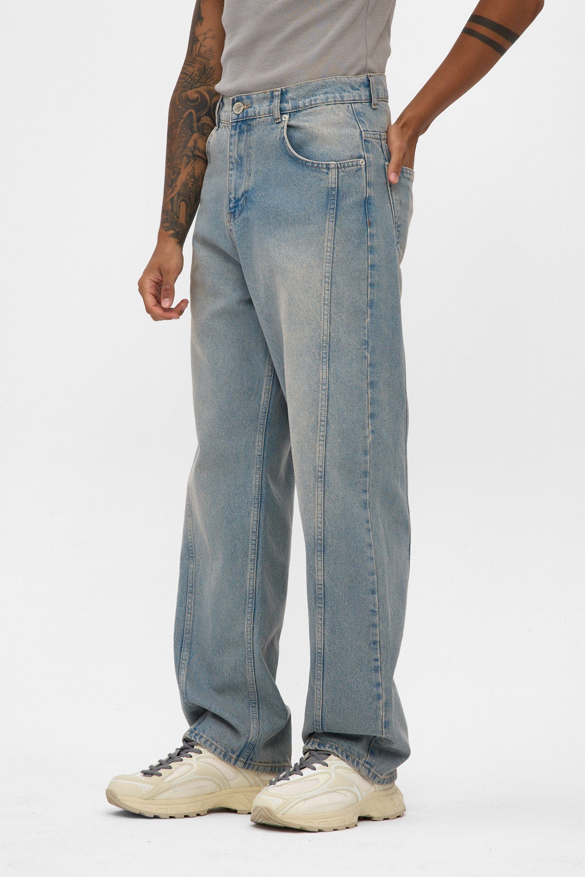 Light Blue Baggy Fit Jeans