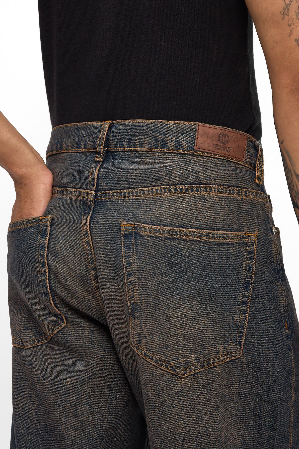Indigo Tint Loose Fit Jeans