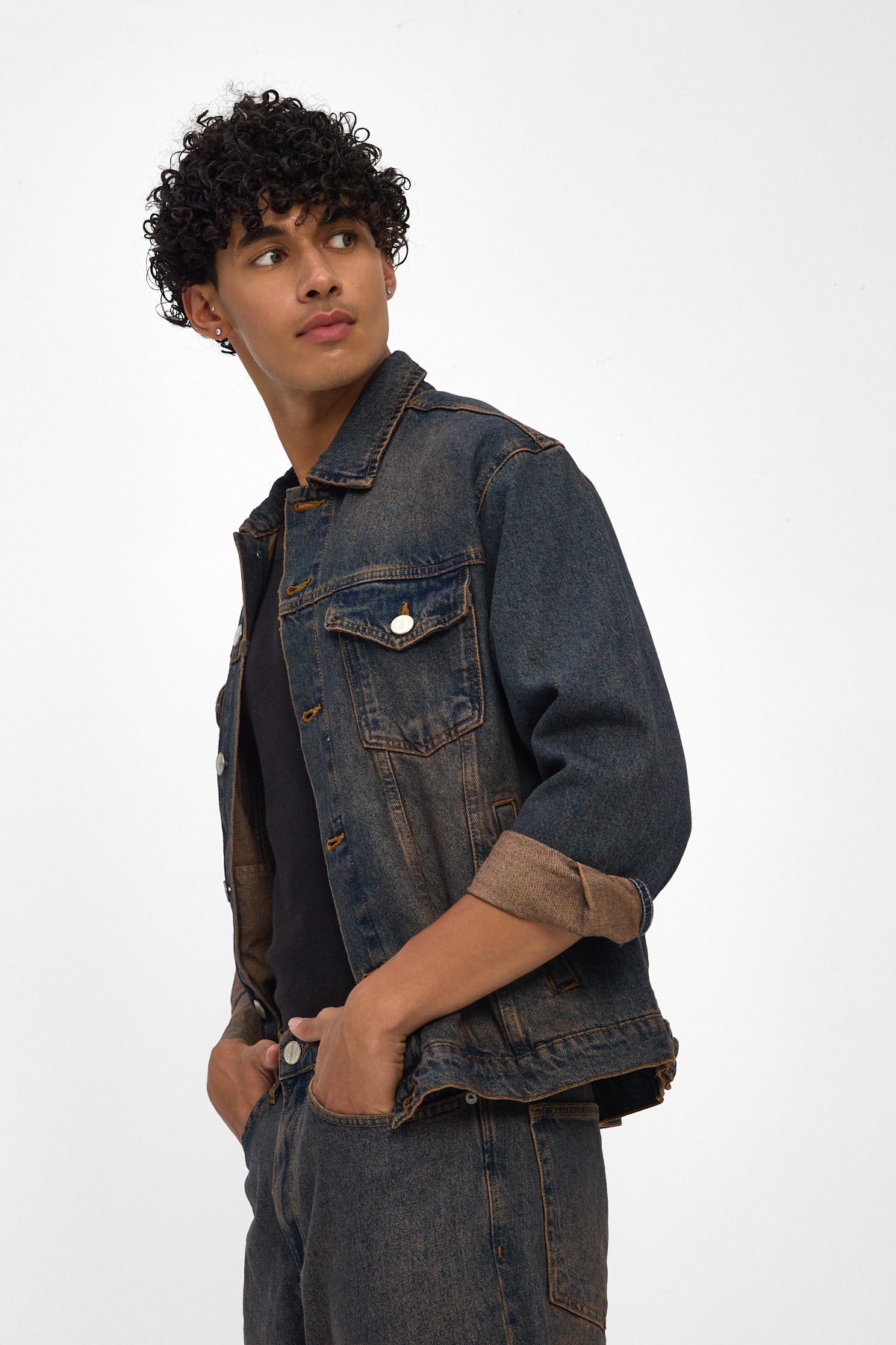 Oversize Indigo Tint Denim Jacket