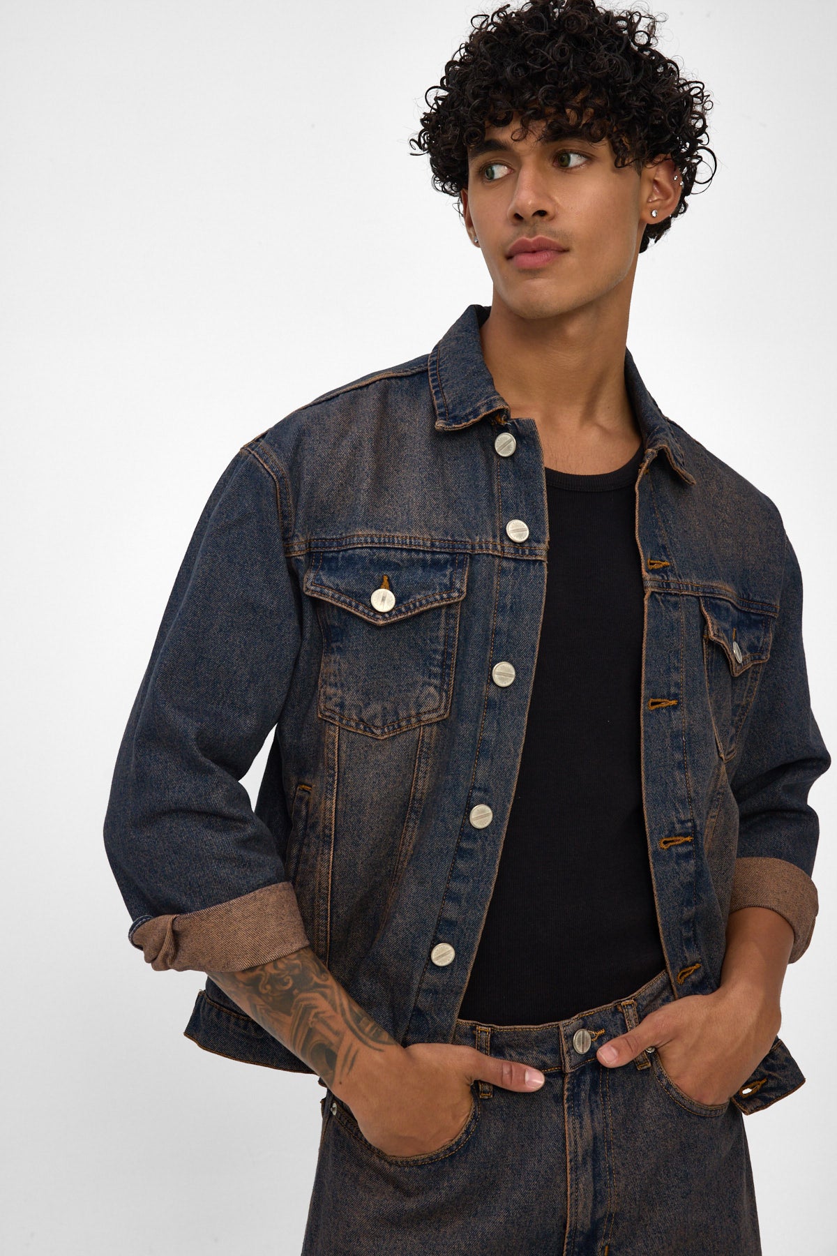 Oversize Indigo Tint Denim Jacket