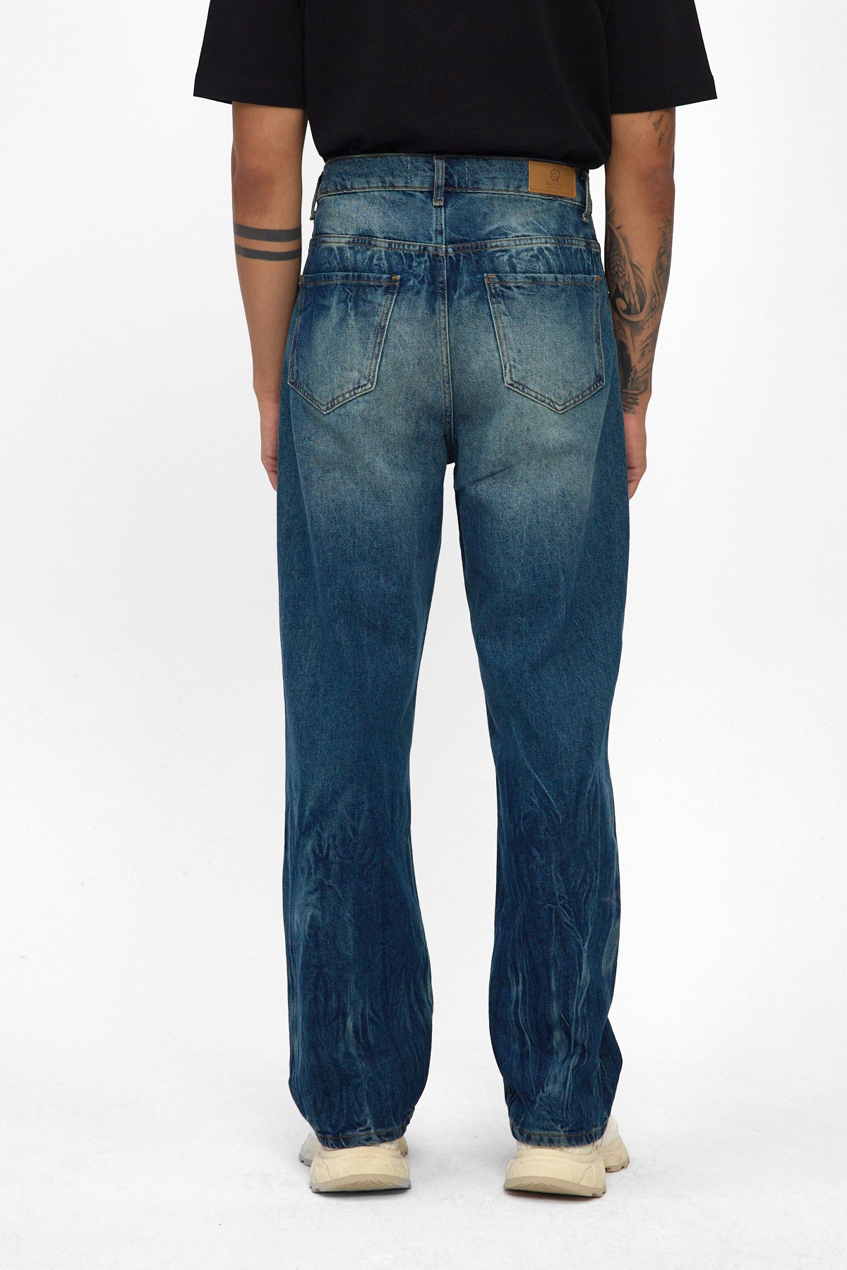 Medium Blue Baggy Fit Jeans