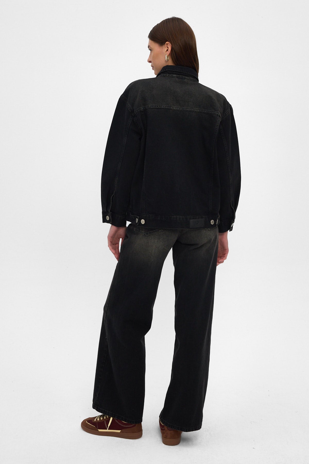 Washed Black Denim Jacket