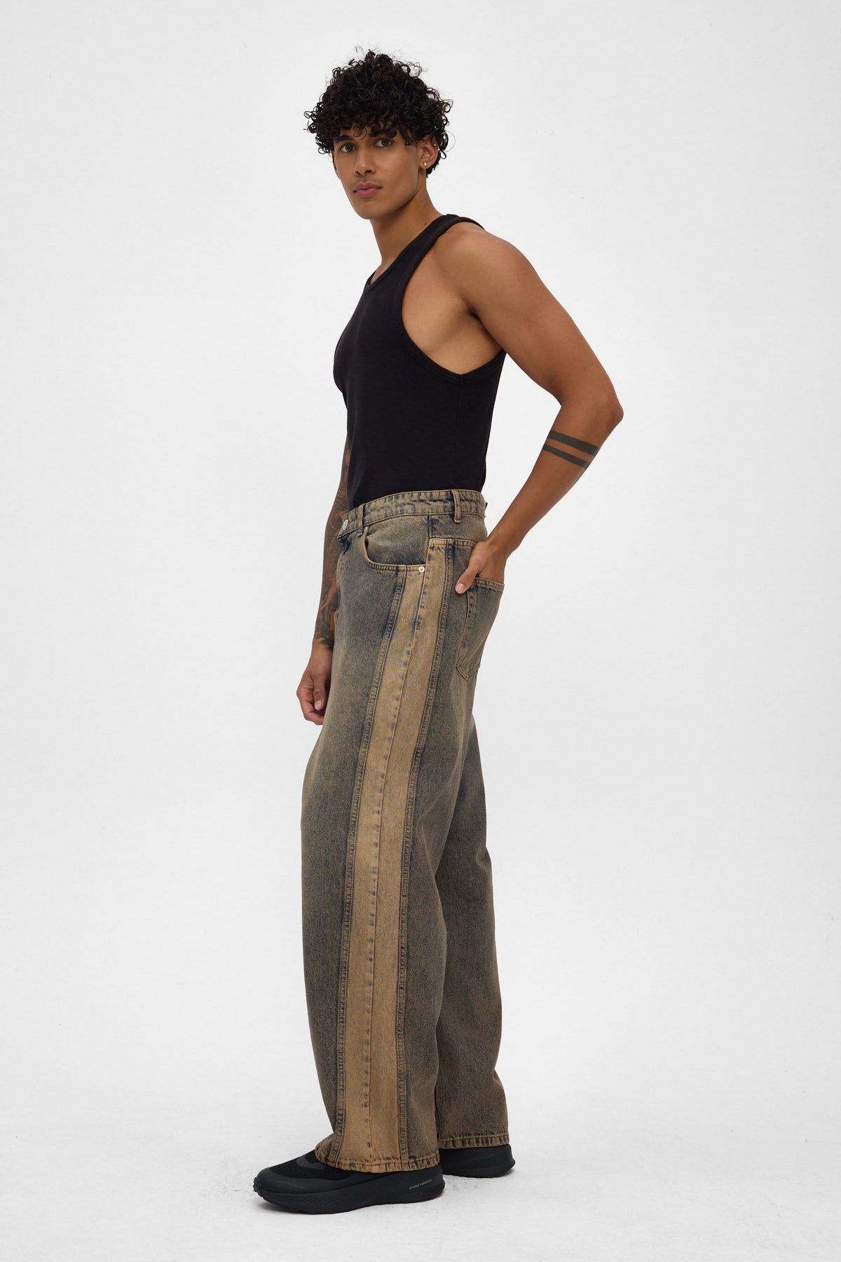 Indigo Sand Fade Baggy Jeans