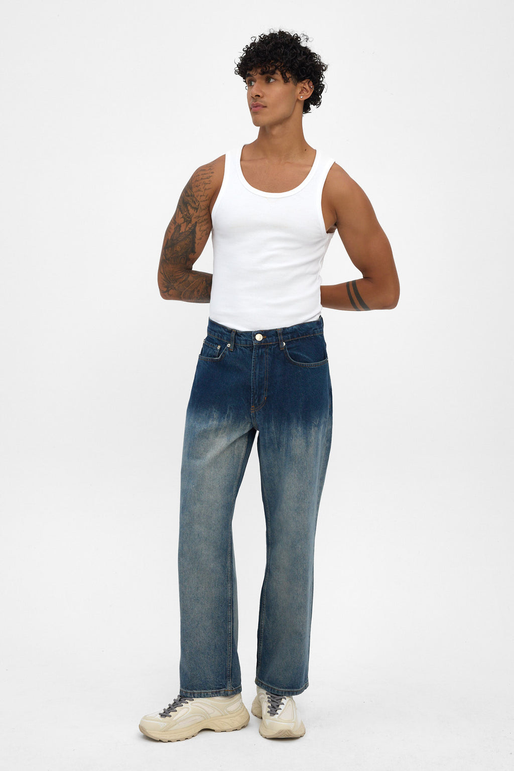 Medium Blue Loose Fit Jeans
