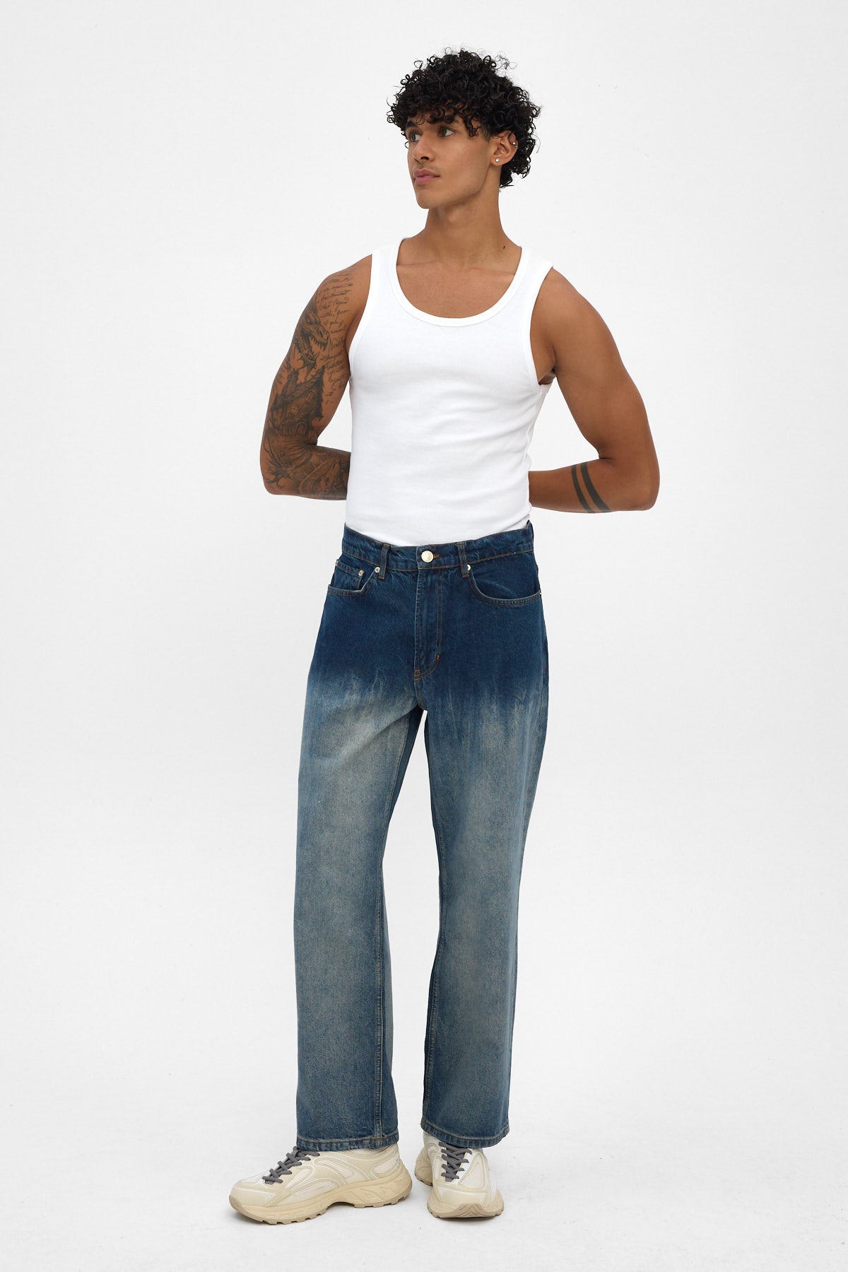 Medium Blue Loose Fit Jeans
