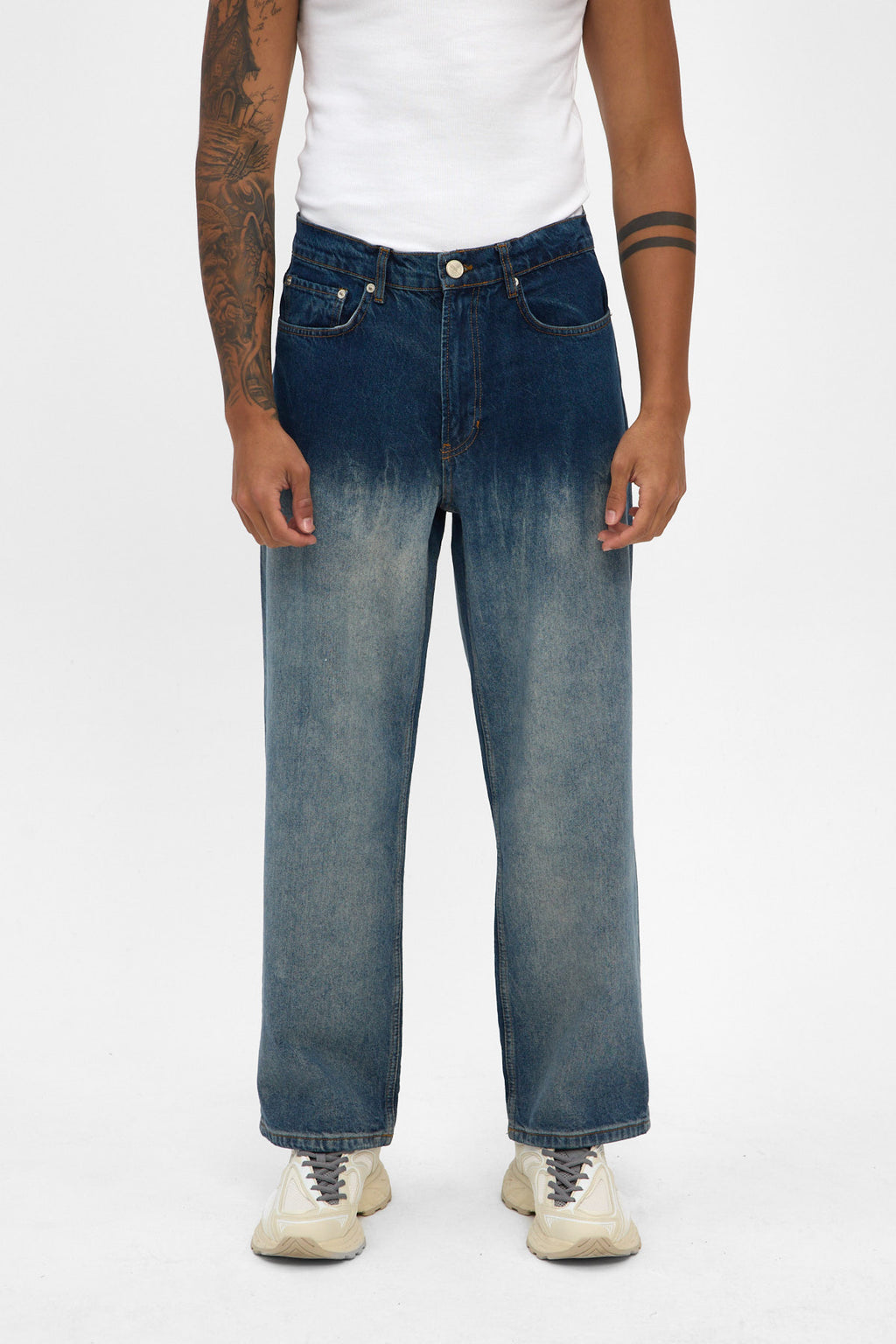 Medium Blue Loose Fit Jeans