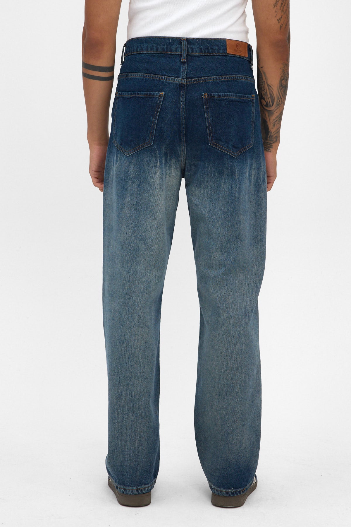 Medium Blue Baggy Fit Jeans