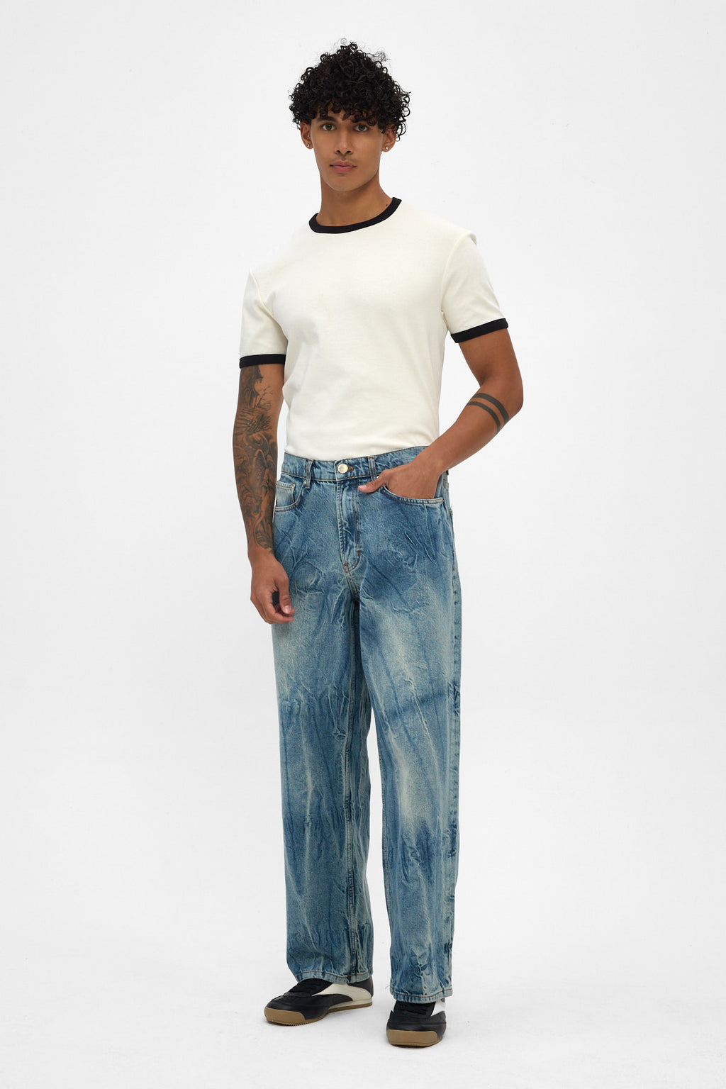 Medium Blue Loose Fit Jeans