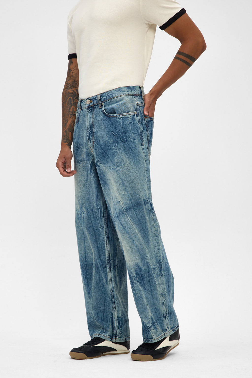 Medium Blue Loose Fit Jeans