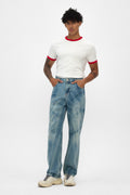 Light Blue Fade Baggy Fit Jeans