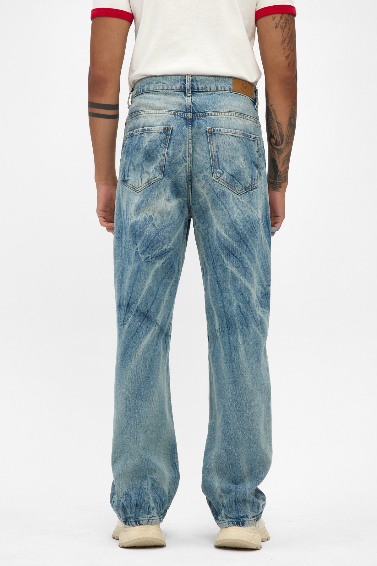 Light Blue Fade Baggy Fit Jeans