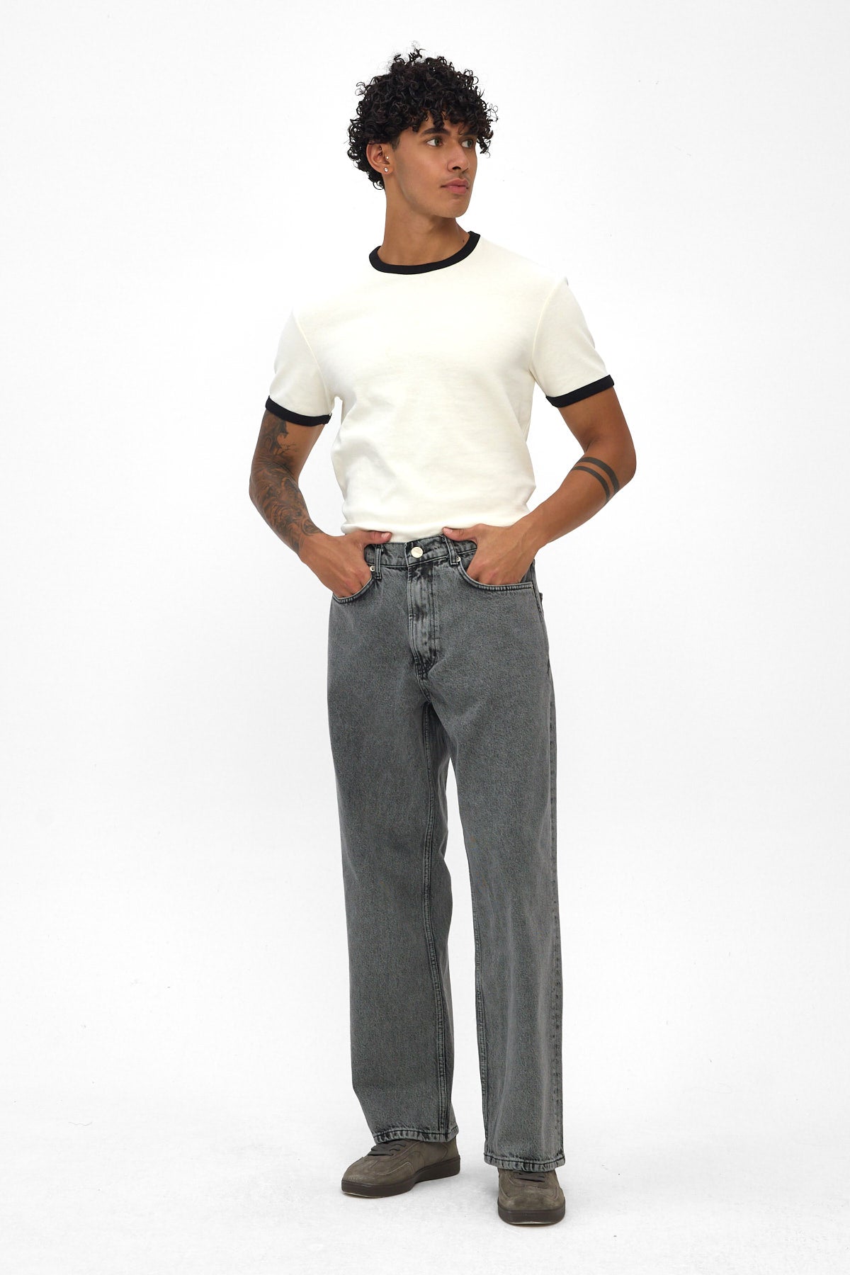 Grey Loose Fit Jeans