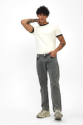 Washed Grey Regular Jeans