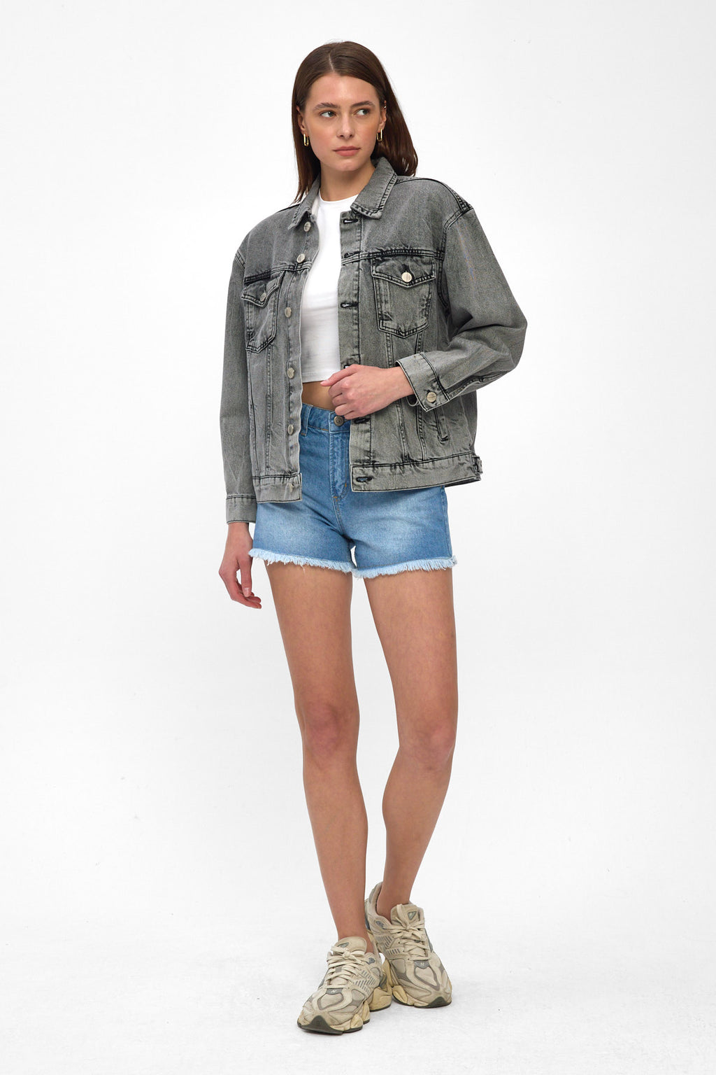 Grey Denim Jacket