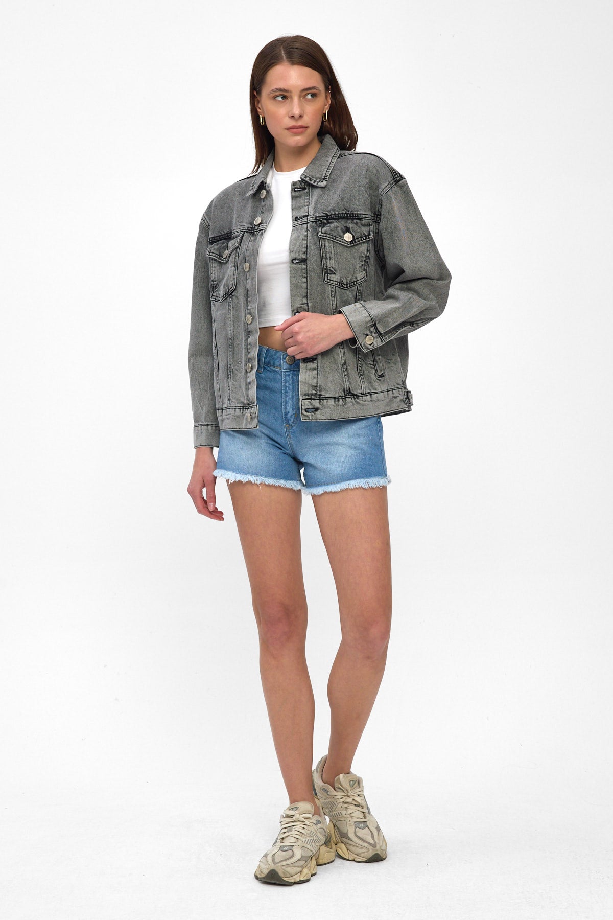 Grey Denim Jacket