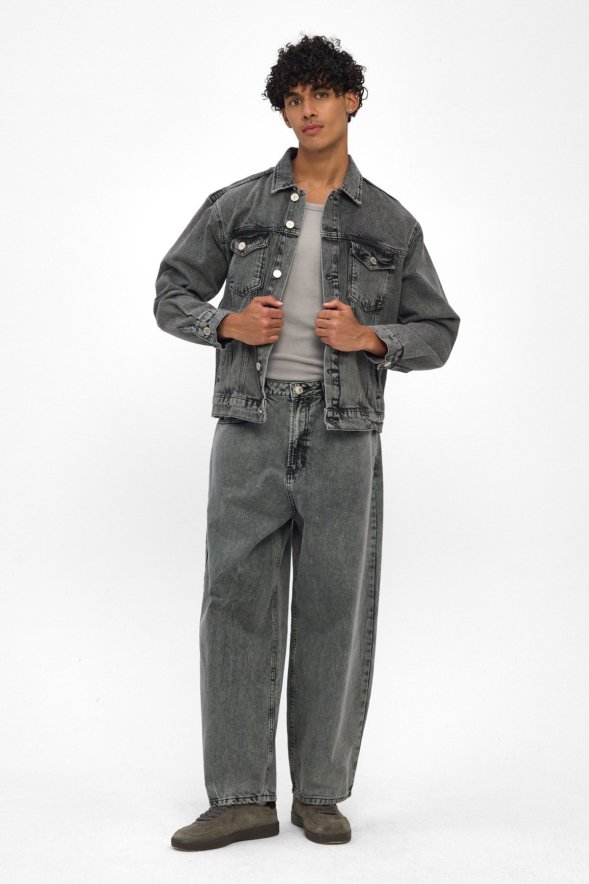 Grey Denim Jacket