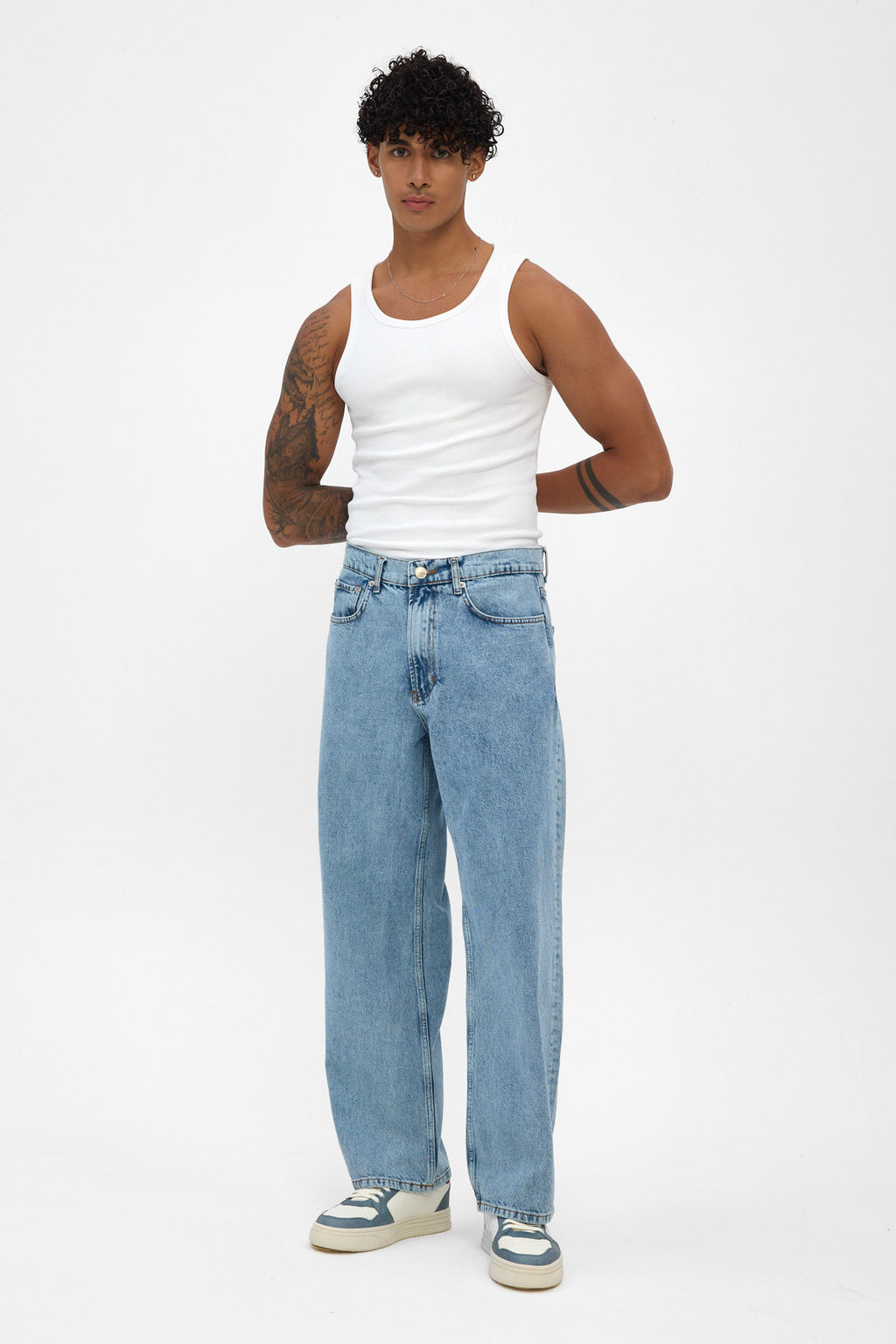 Light Blue Loose Fit Jeans