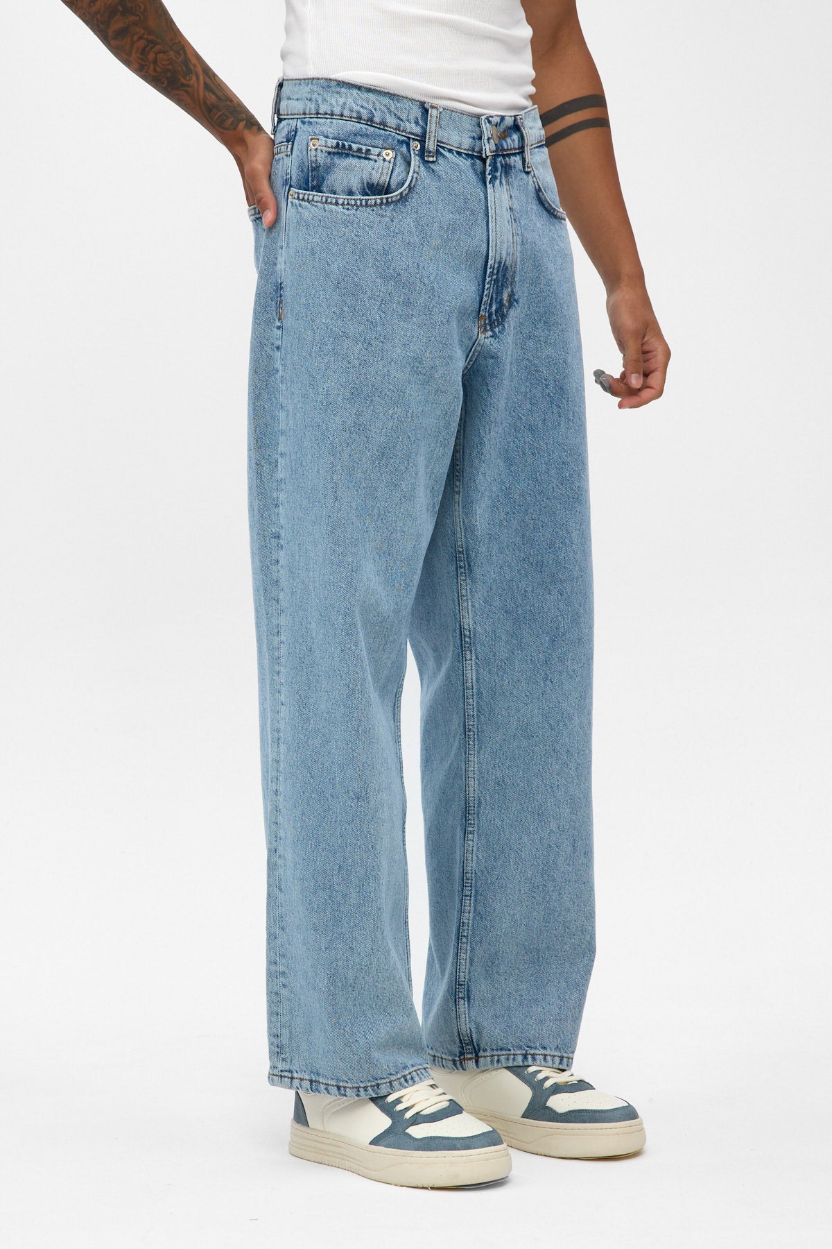 Light Blue Loose Fit Jeans