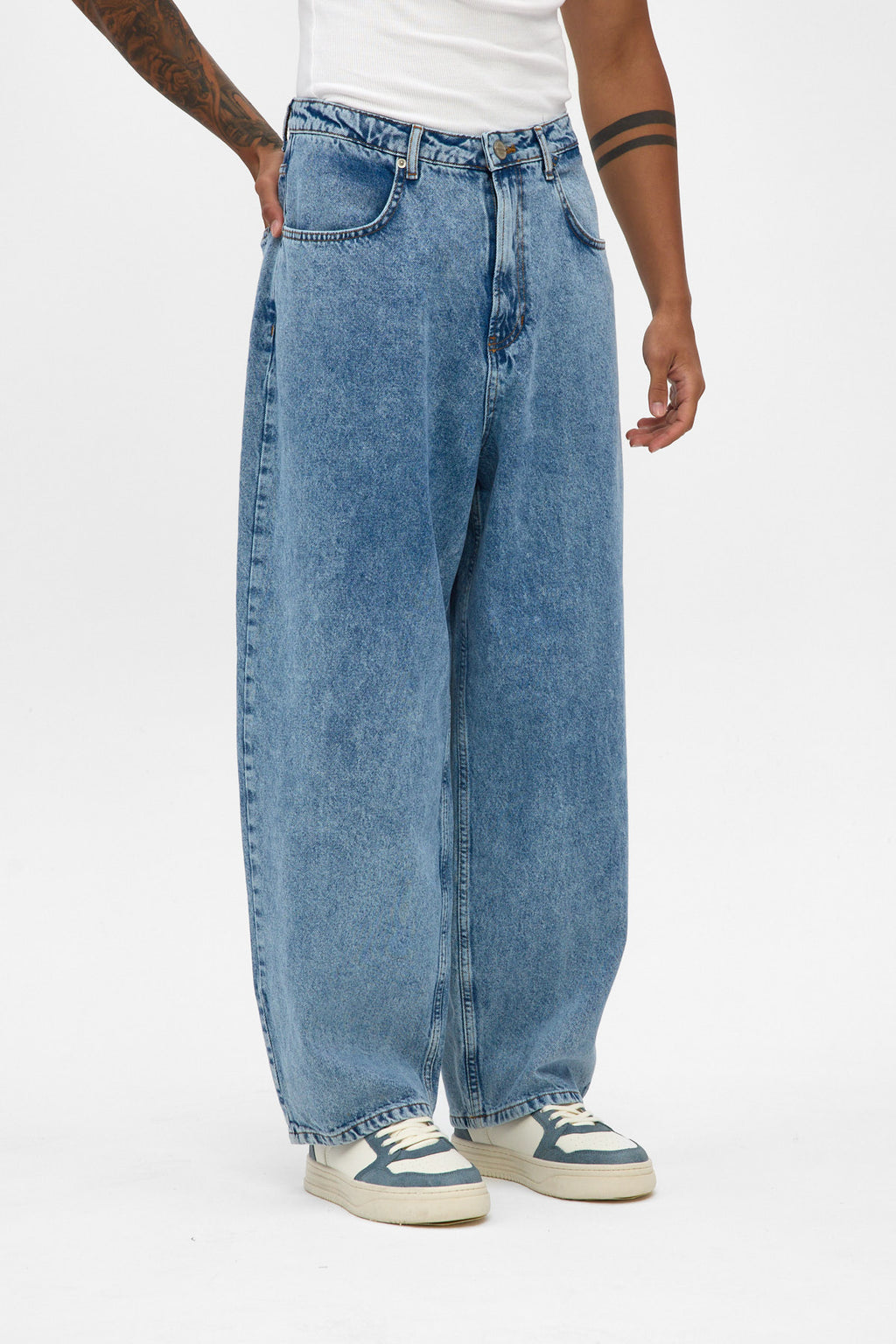 Light Blue Wide Baggy Jeans