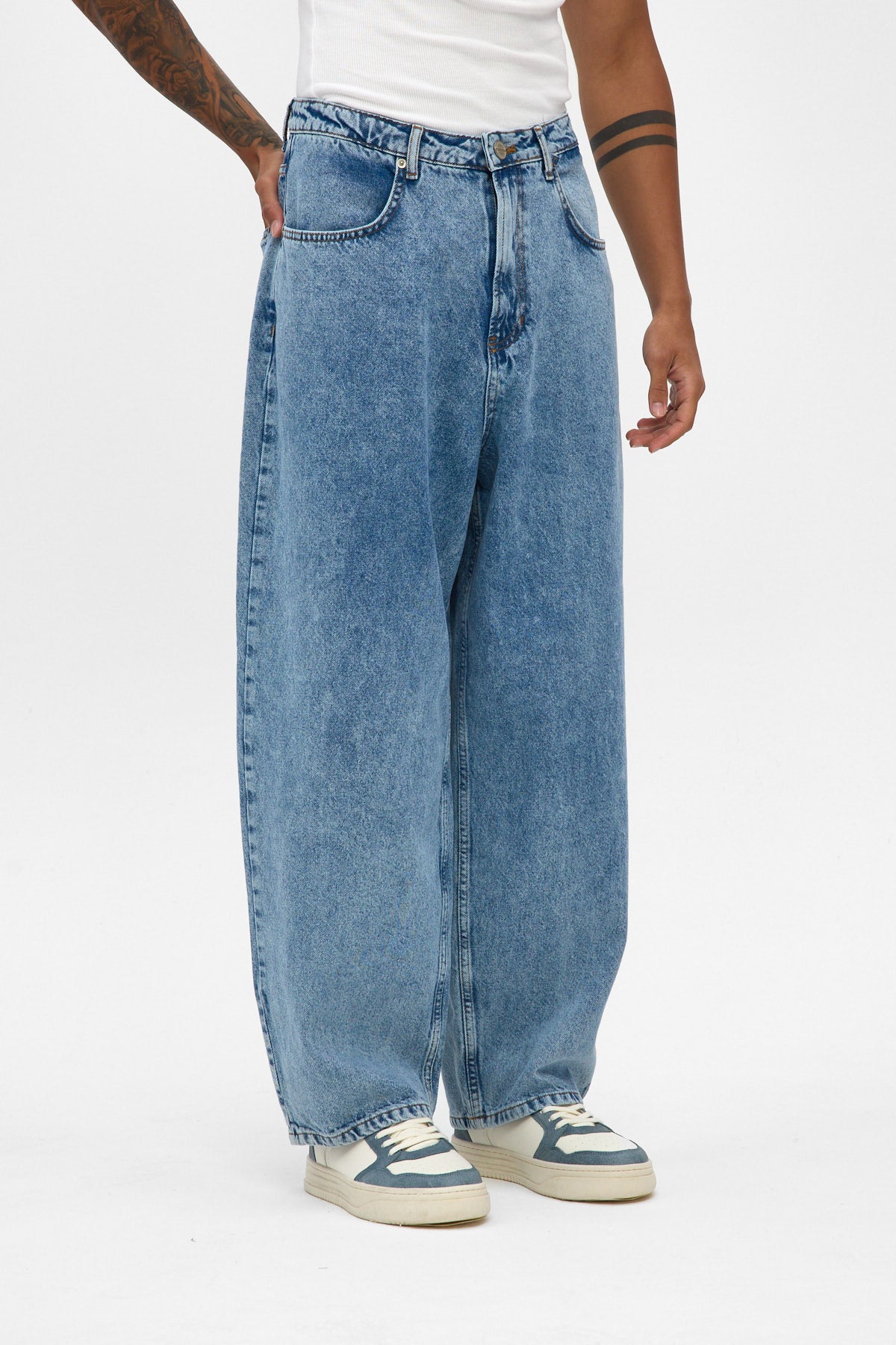 Light Blue Wide Baggy Jeans