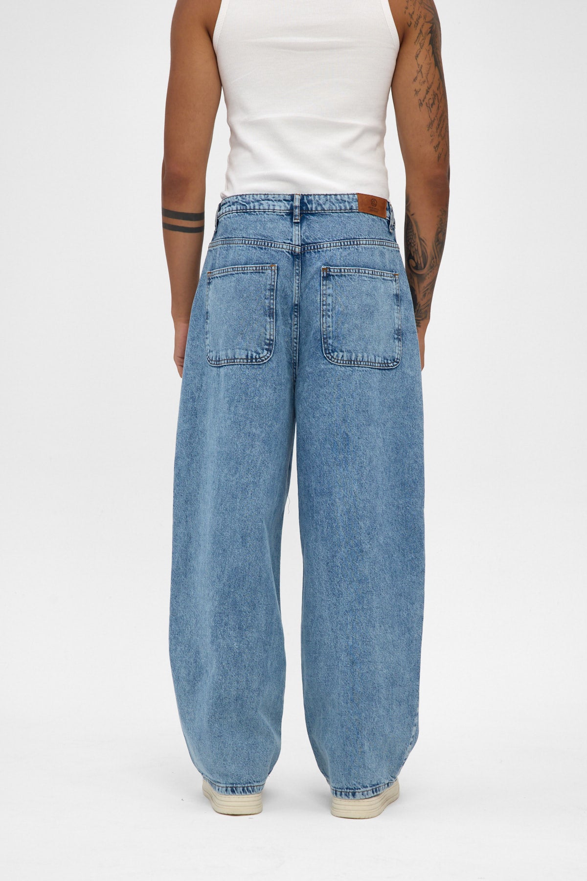 Light Blue Wide Baggy Jeans