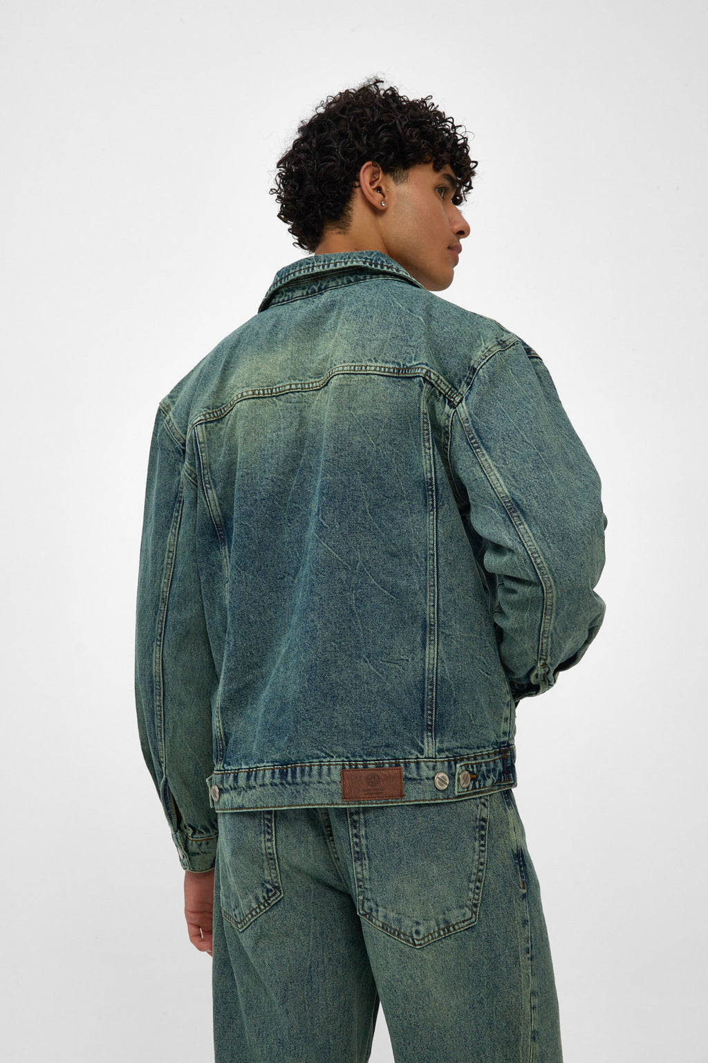 Green Tint Denim Jacket