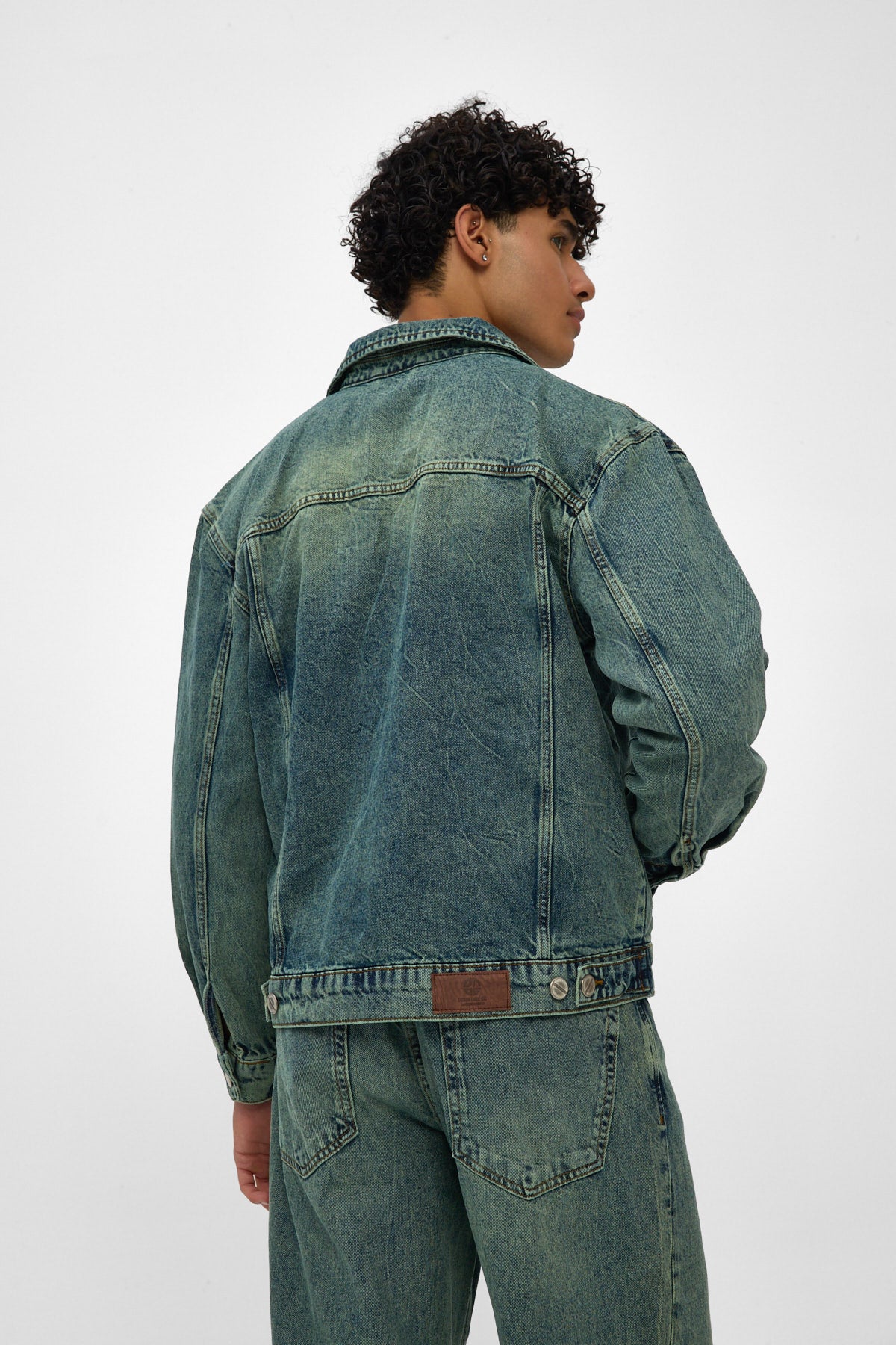 Green Tint Denim Jacket