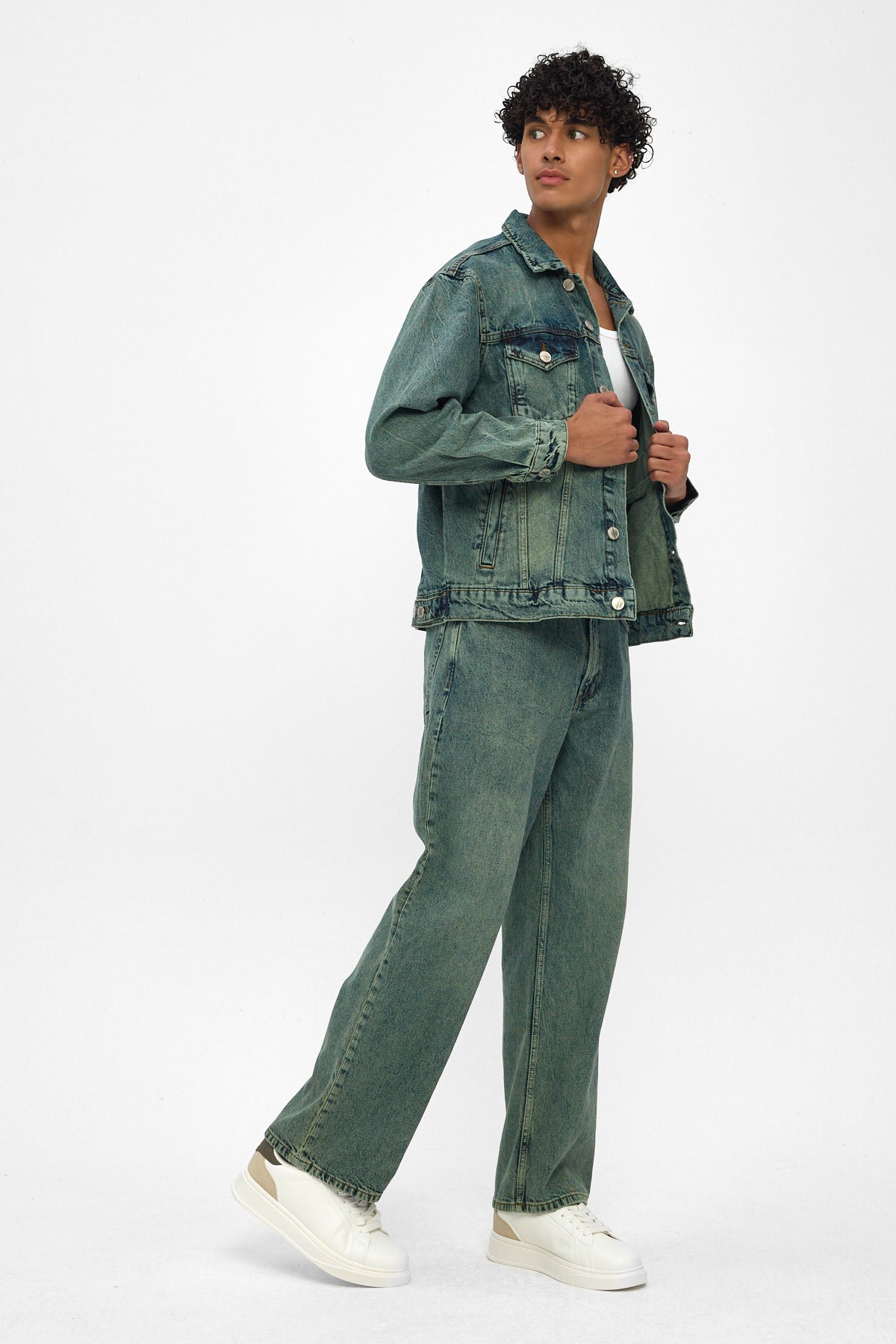 Green Tint Denim Jacket | Denim Date