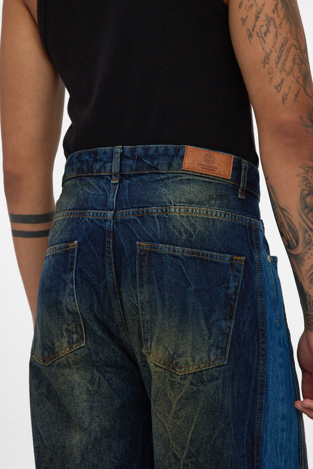Indigo Sand Fade Baggy Jeans