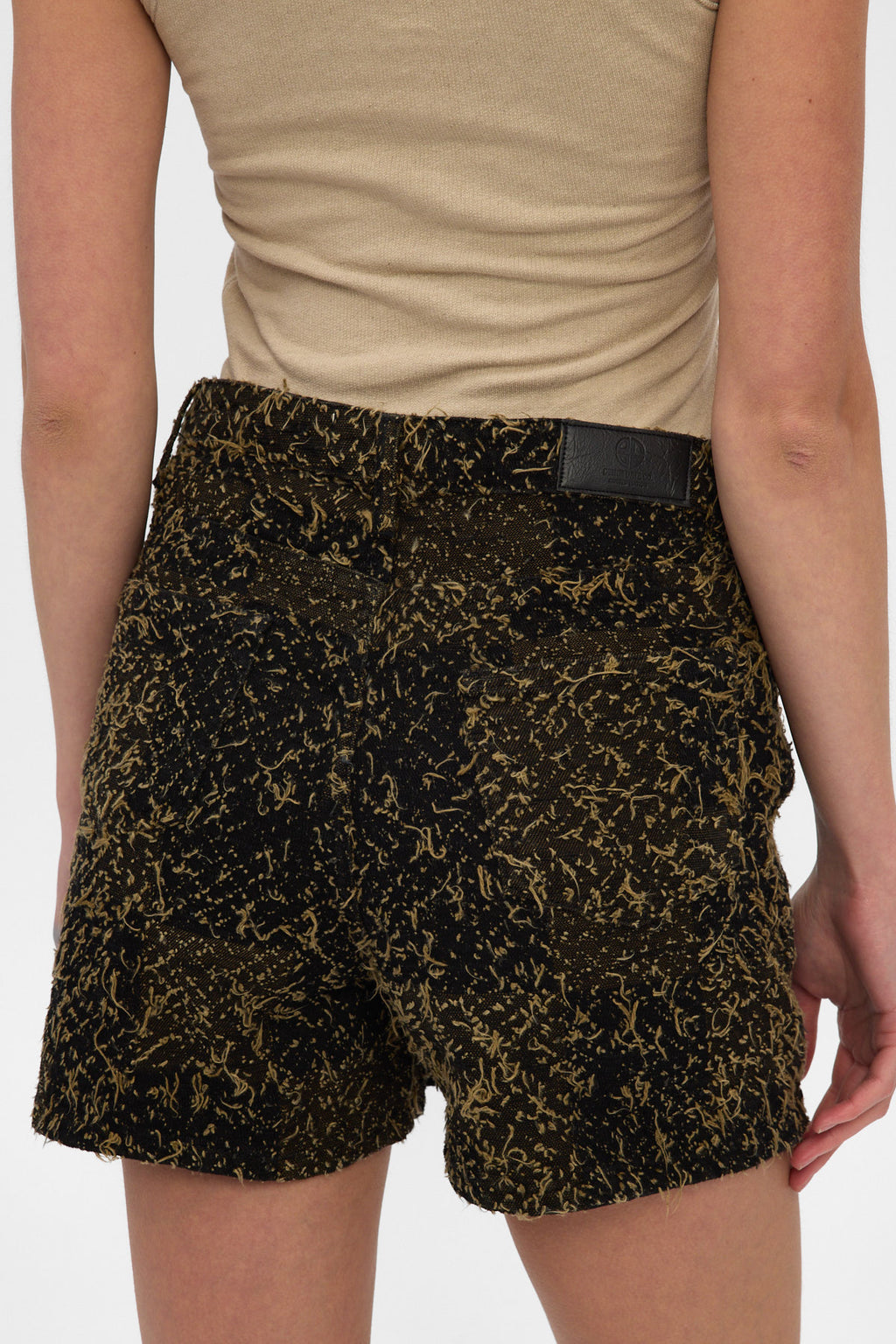 Gold Jacquard Skort