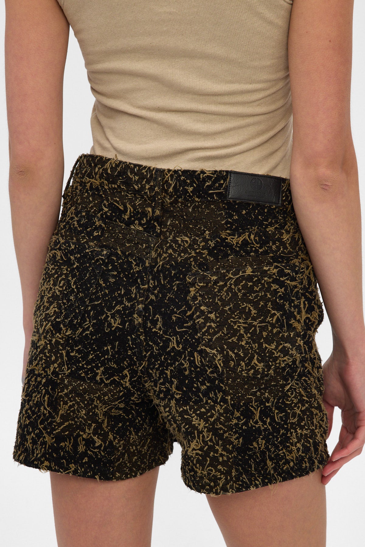 Gold Jacquard Skort