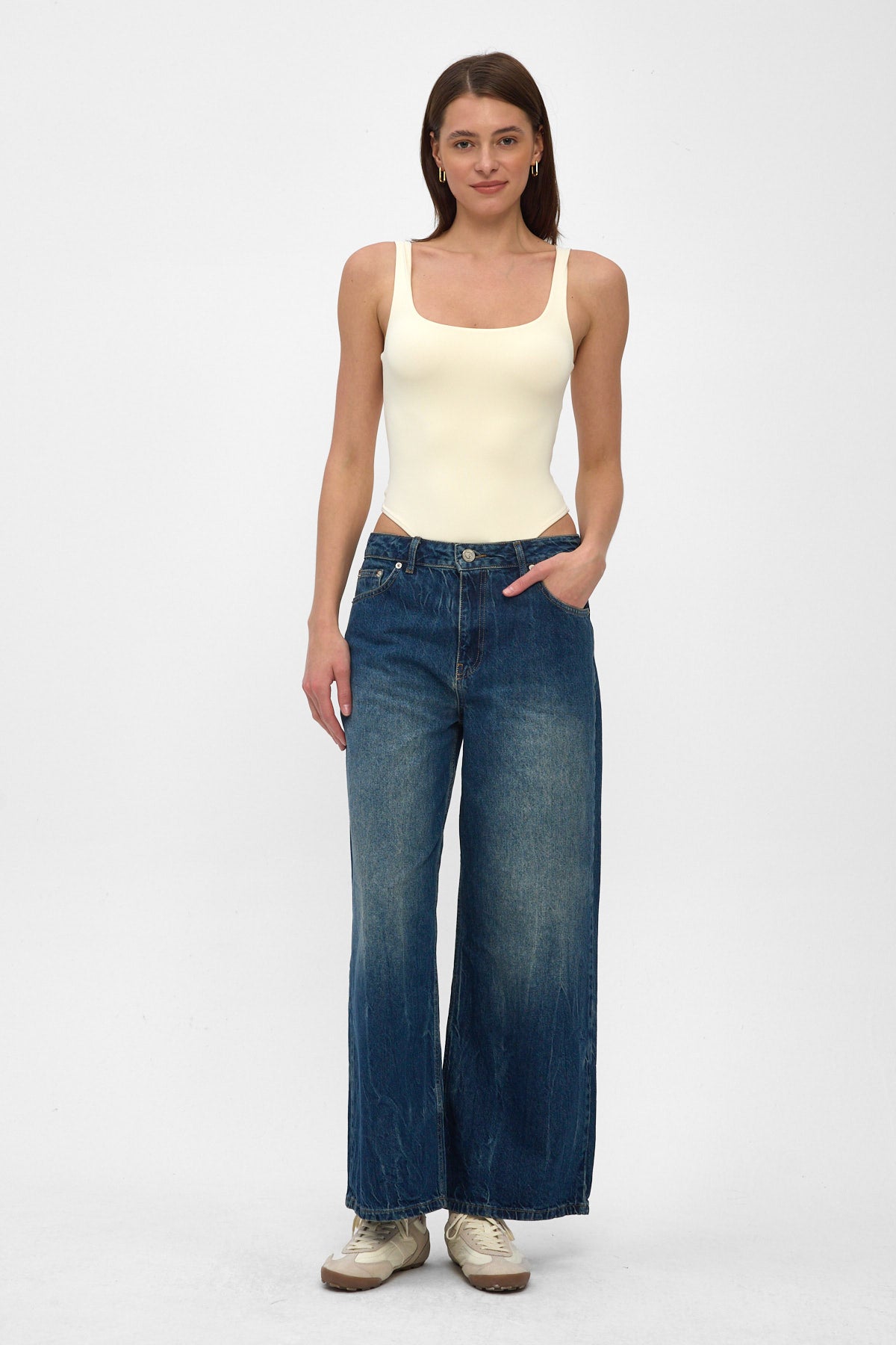 Medium Blue Baggy Jeans