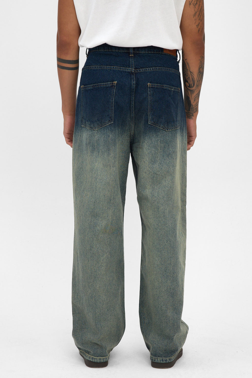 Indigo Sand Fade Baggy Jeans