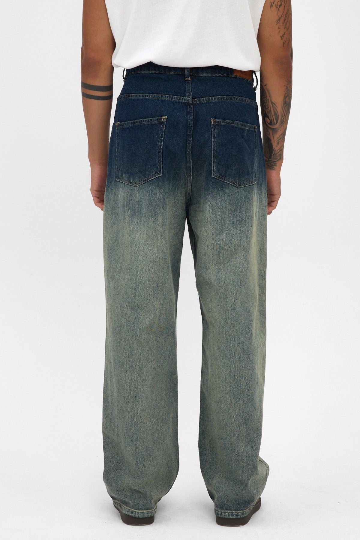 Indigo Sand Fade Baggy Jeans