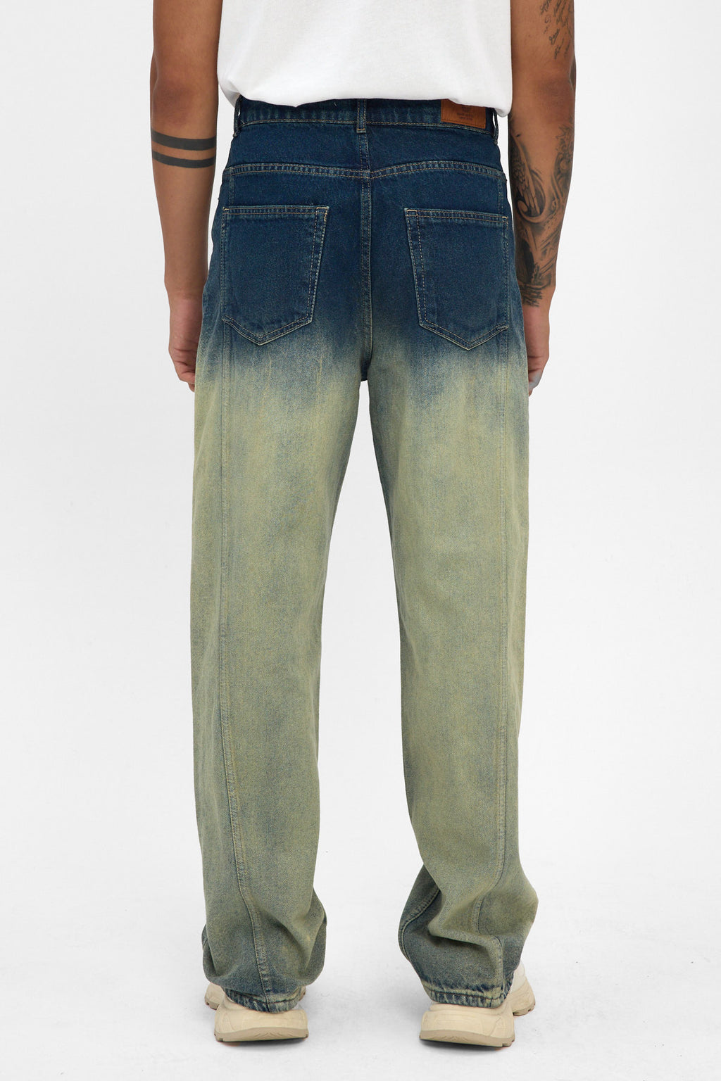 Indigo Sand Fade Baggy Fit Jeans