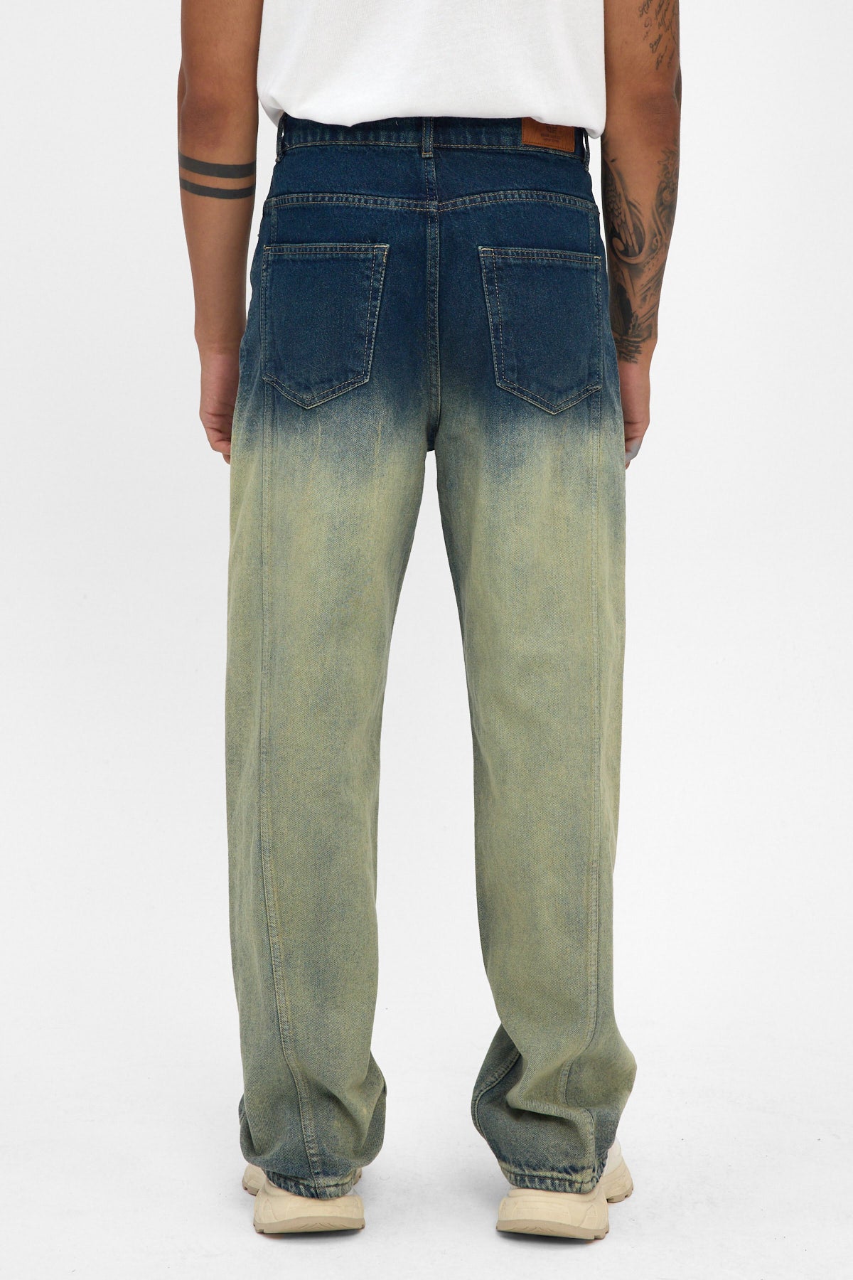 Indigo Sand Fade Baggy Fit Jeans