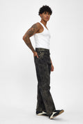 Washed Black Baggy Fit Jeans