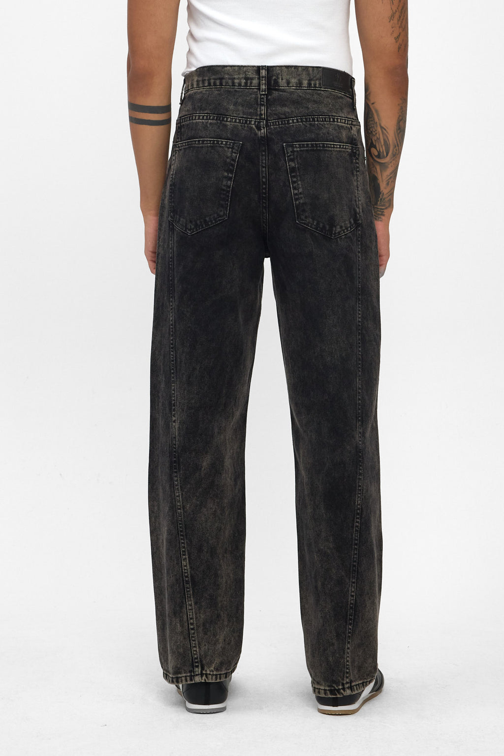 Washed Black Baggy Fit Jeans
